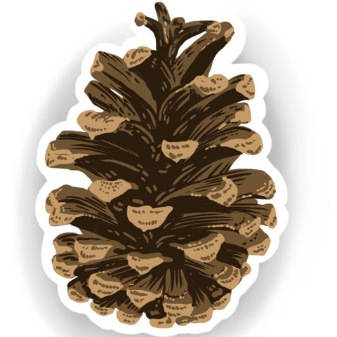 Pine Cone Sticker