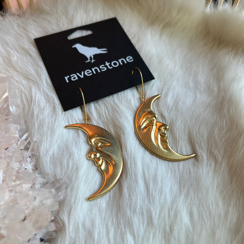 The Moon Face Earrings