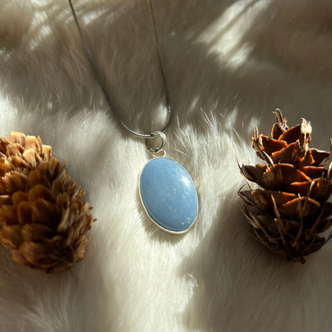 Angelite Necklace "Lillian"