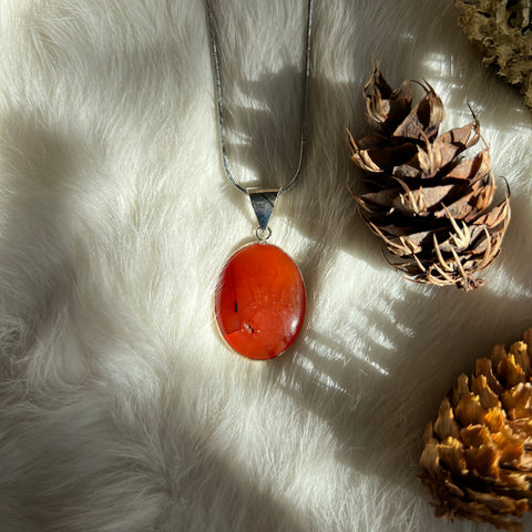 Carnelian Necklace "Grace"