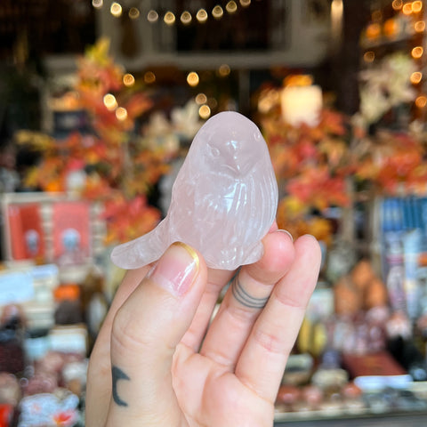 Rose Quartz Bird