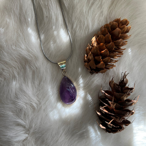 Amethyst Necklace "Rita"