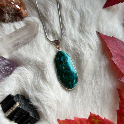 Chrysocolla Necklace "Anna"