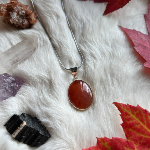 Carnelian Necklace "Angela"