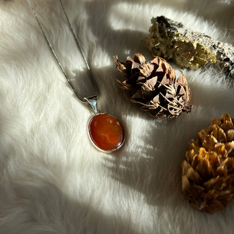 Carnelian Necklace "Maria"