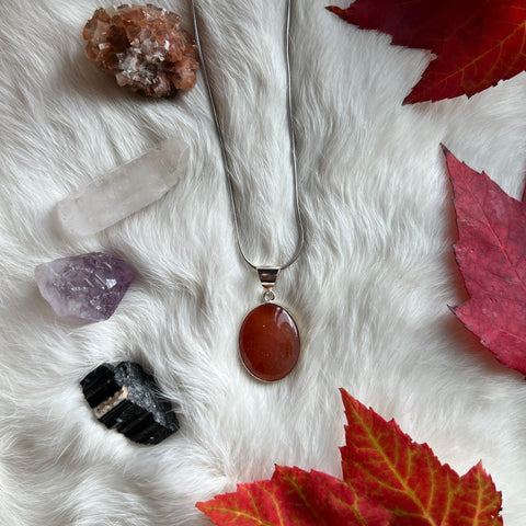 Carnelian Necklace "Angela"