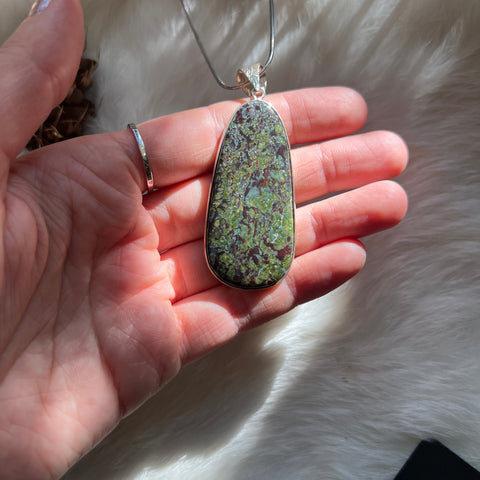 Dragon's Blood Jasper Necklace "Molly"