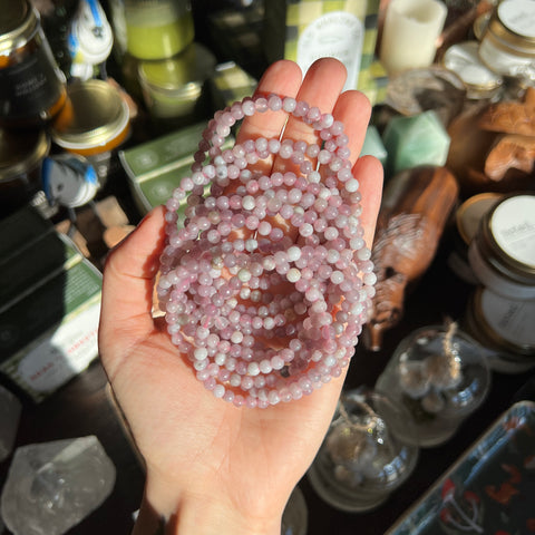 Pink Tourmaline Stretch Bracelet (4mm)