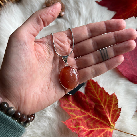 Carnelian Necklace "Angela"