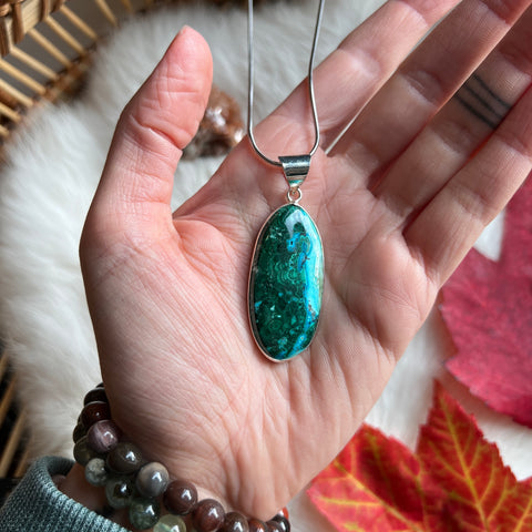 Chrysocolla Necklace "Anna"