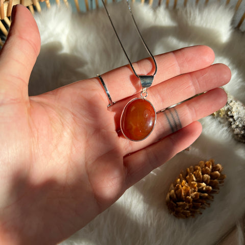 Carnelian Necklace "Maria"