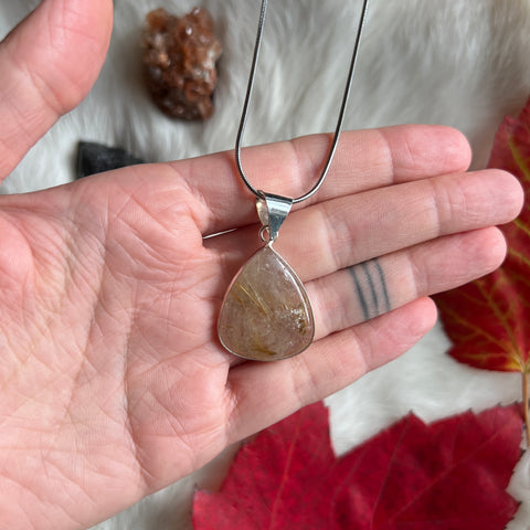 Rutilated Quartz Necklace "Sarah"