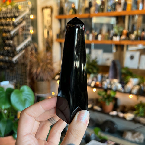 Little Gold Sheen Obsidian Obelisk