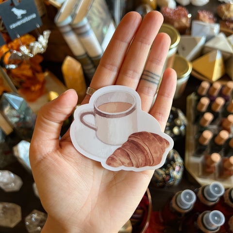 Coffee and Croissant Sticker