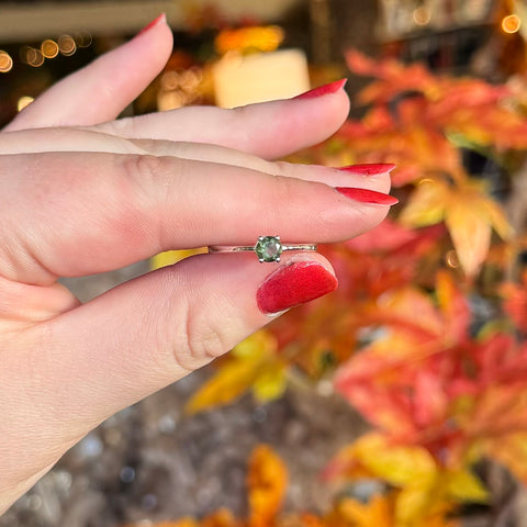 Moldavite Ring "Sarai" - Size 9