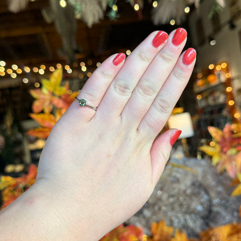 Moldavite Ring "Taylor" - Size 6