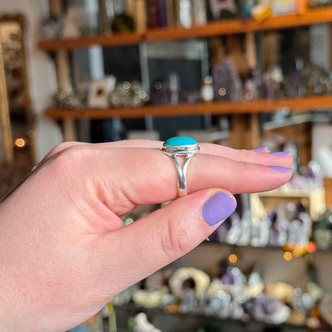 Turquoise Ring "Camila" - Size 8