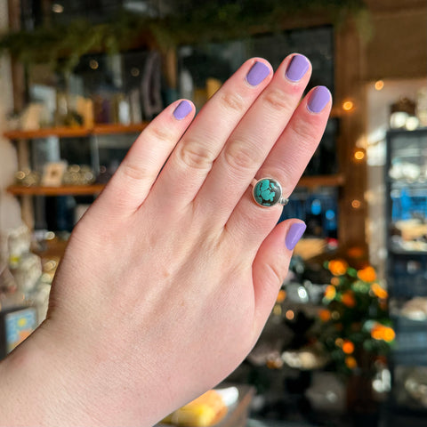 Turquoise Ring "Demetria" - Size 9