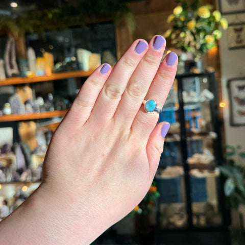 Larimar Ring "Kathy" - Size 9