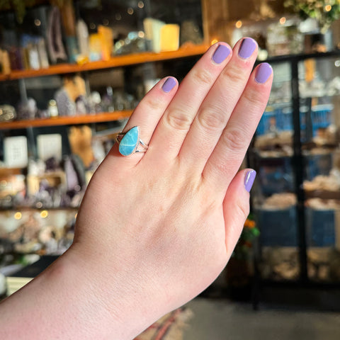 Larimar Ring "Madelyn" - Size 7