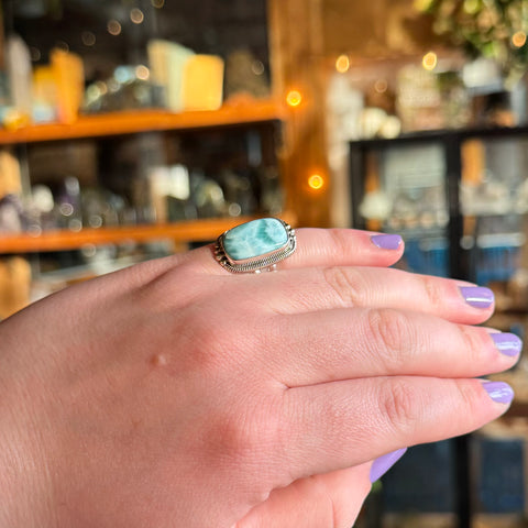 Larimar Ring "Dina" - Size 5