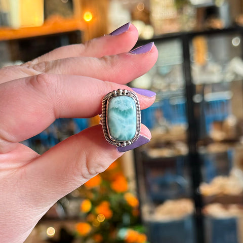 Larimar Ring "Dina" - Size 5