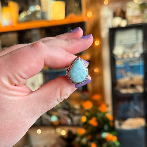 Larimar Ring "Carina" - Size 5.5