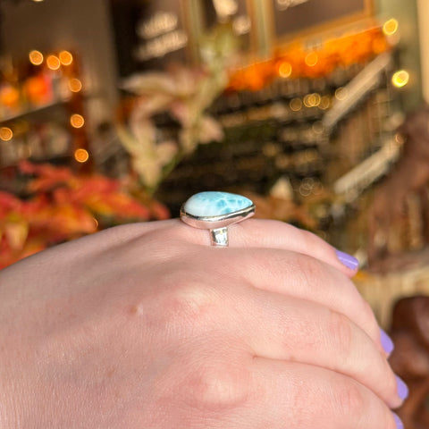 Larimar Ring "June" - Size 8