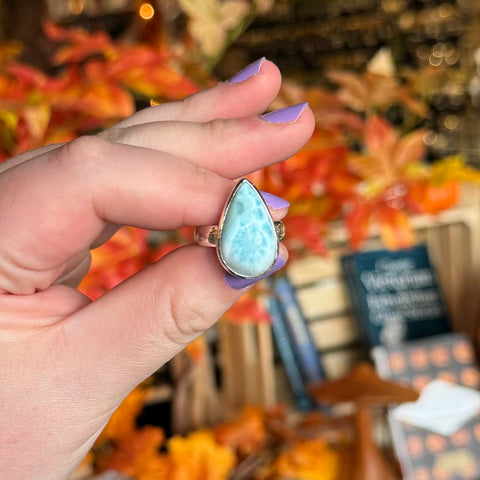 Larimar Ring "June" - Size 8