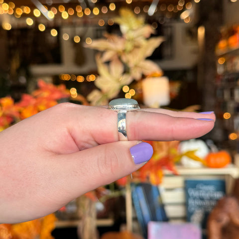 Aquamarine Ring "Sophia" - Size 10