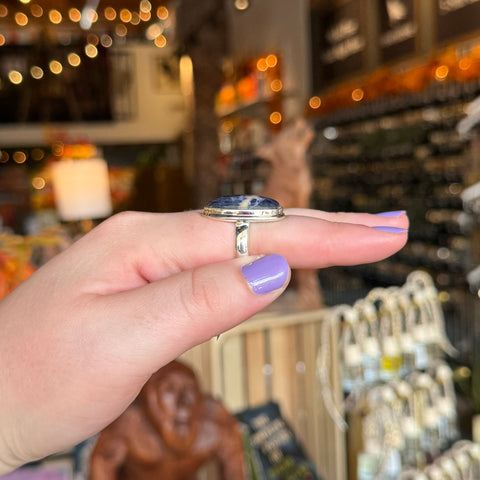 Sodalite Ring "Meredith" - Size 8.5