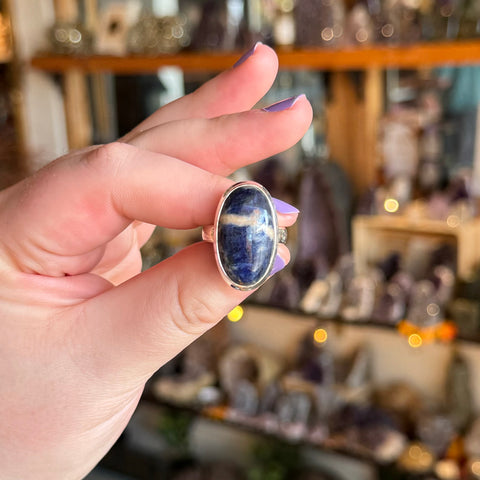 Sodalite Ring "Meredith" - Size 8.5