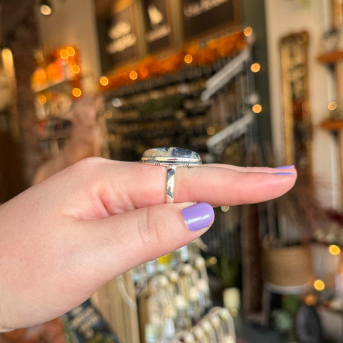 Sodalite Ring "Liza" - Size 10