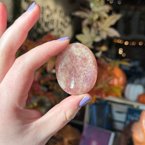 Strawberry Quartz Worry Stone | Thumb Stone