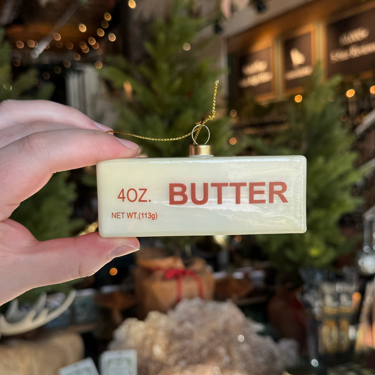 Glass Butter Ornament