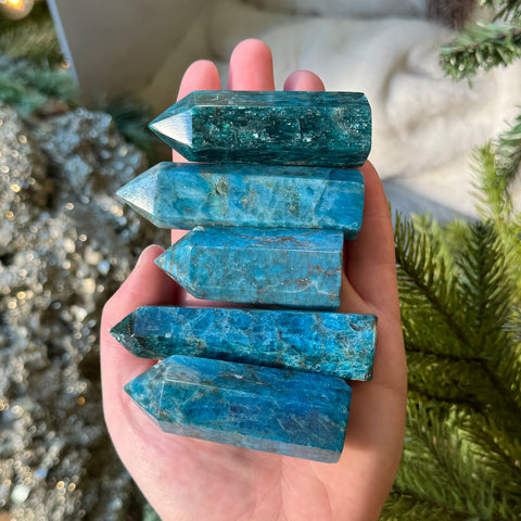 Blue Apatite Point