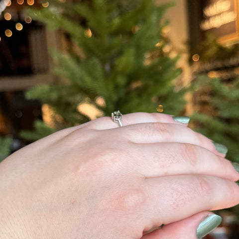 Moldavite Ring "Penelope" - Size 4.5