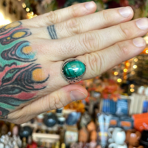 Malachite Ring "Brian" - Size 11