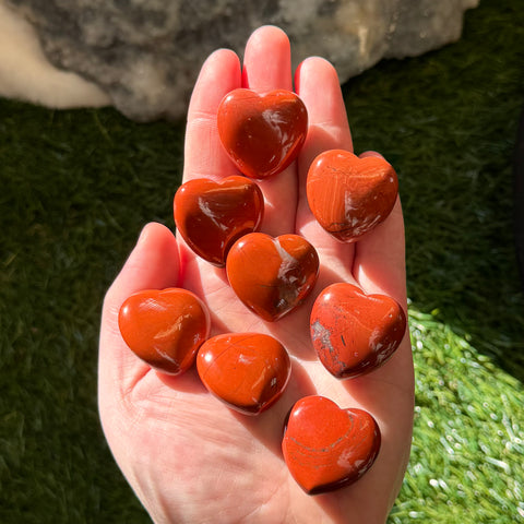 Little Red Jasper Heart