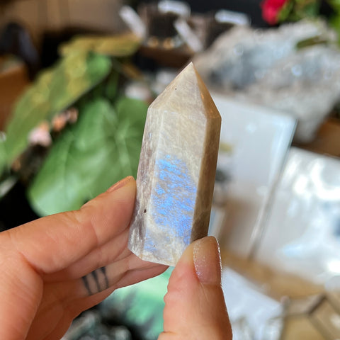 Flashy Moonstone Point