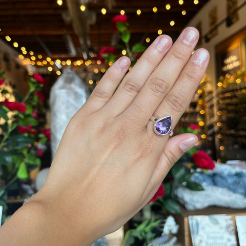 Amethyst Ring "Karley" - Size 9.5