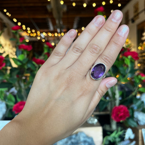 Amethyst Ring "Elyse" - Size 7