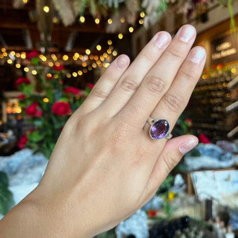 Amethyst Ring "Charlotte" - Size 10