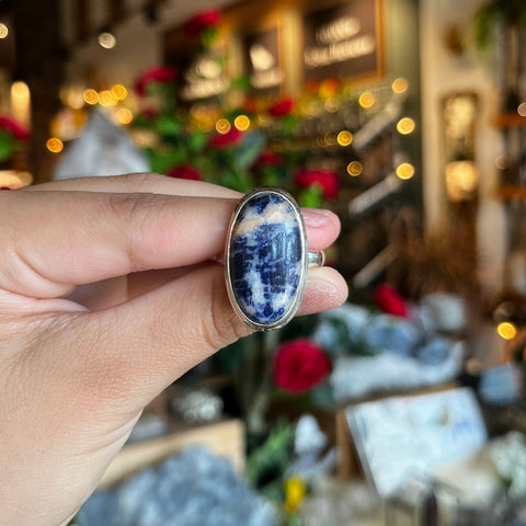 Sodalite Ring "Sheldon" - Size 9