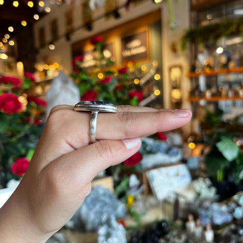 Sodalite Ring "Sheldon" - Size 9