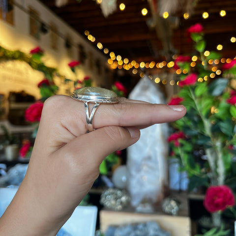 Rutilated Quartz Ring "Henry" - Size 9