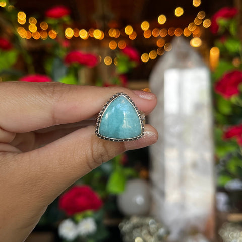 Amazonite Ring "Pepa" - Size 7