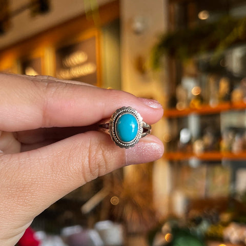 Turquoise Ring "Fairuza" - Size 6