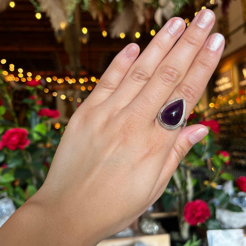 Amethyst Ring "Kelsey" - Size 7