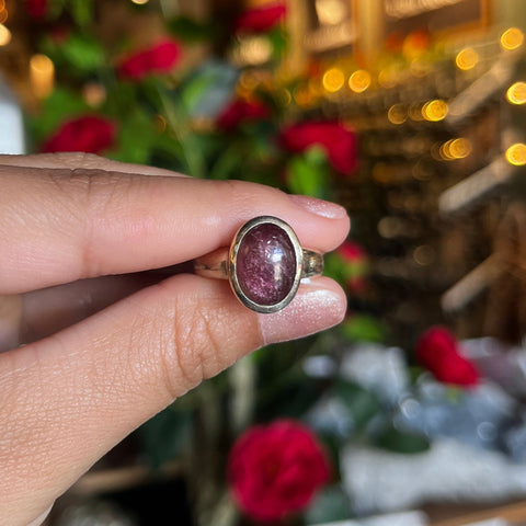 Pink Tourmaline Ring "Iliana" - Size 6